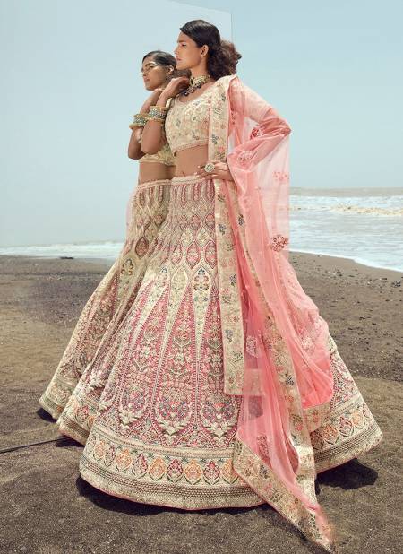 Off White And Pink Colour Kimaya Arya New Latest Designer Ethnic Wear Lehenga Choli Collection 23006